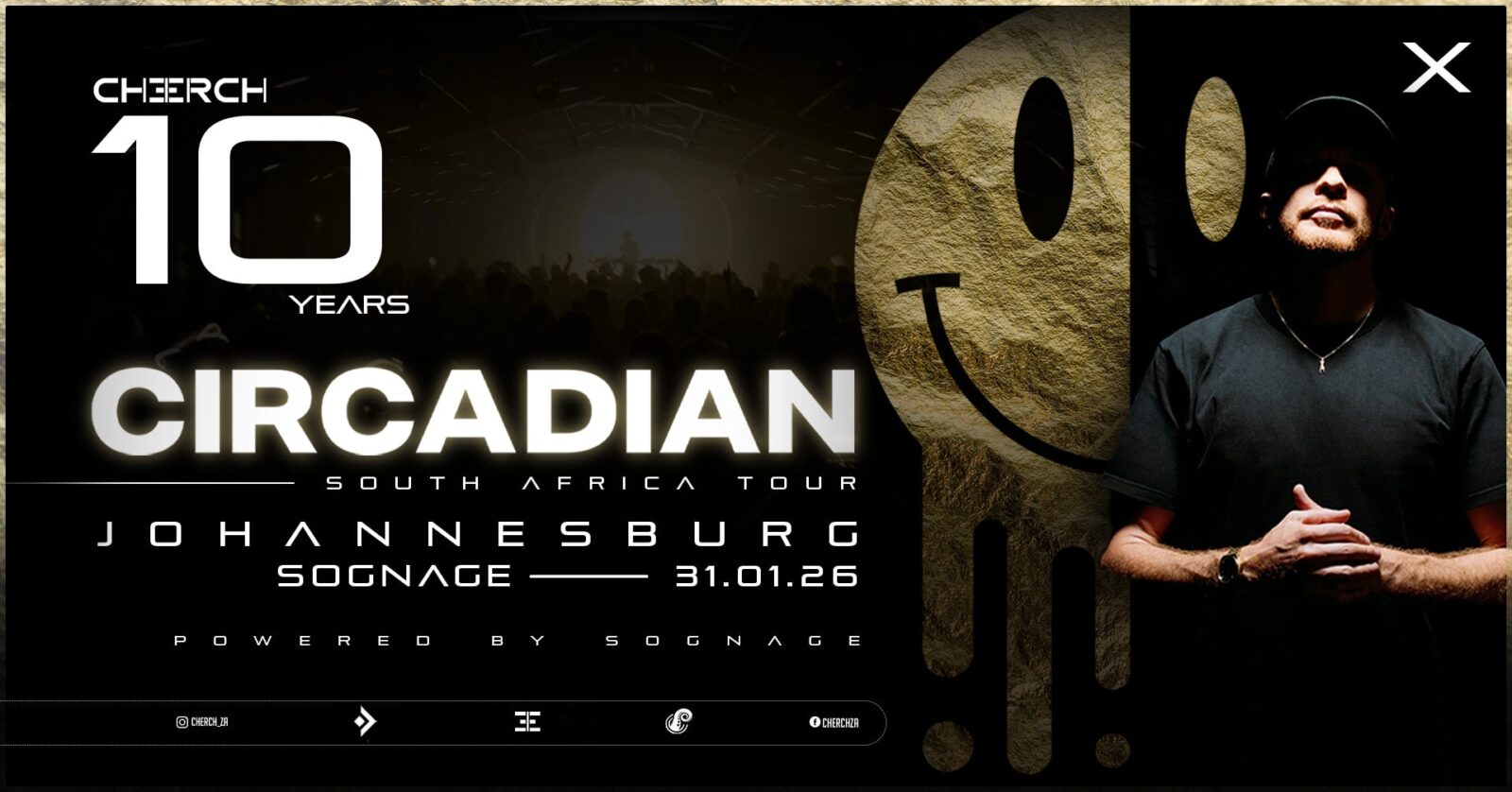 10 YEARS OF CHERCH: CIRCADIAN Johannesburg event cover image