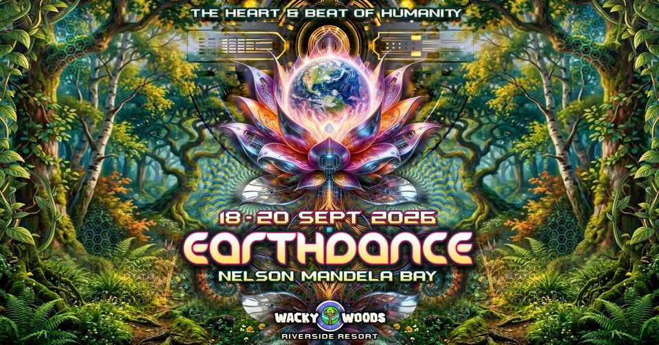 Earthdance Nelson Mandela Bay 2026 cover