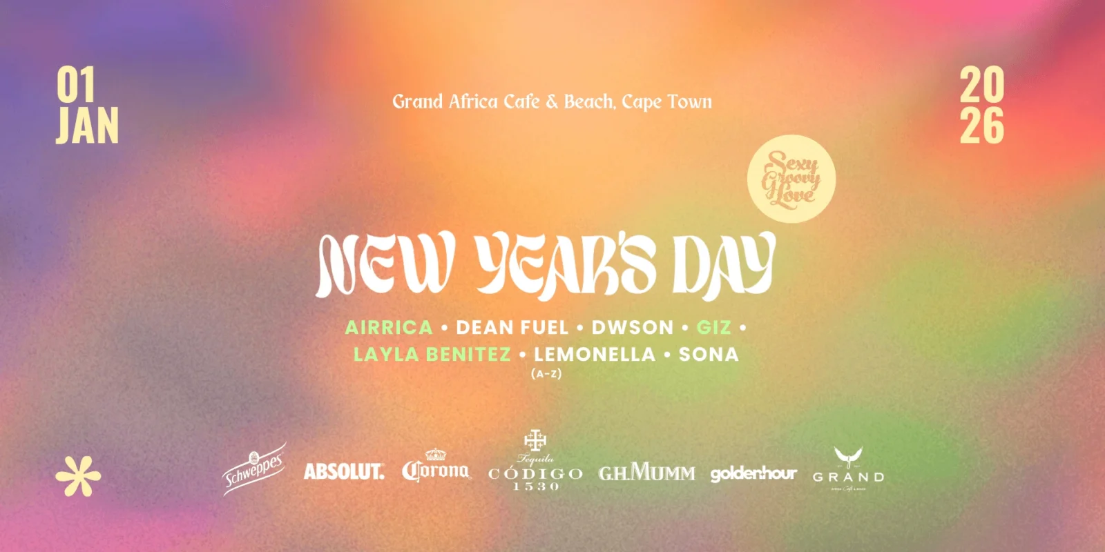 Sexy Groovy Love - New Year's Day 2026 cover image