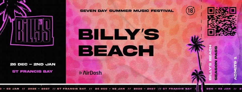 Billy’s Beach 2026 cover