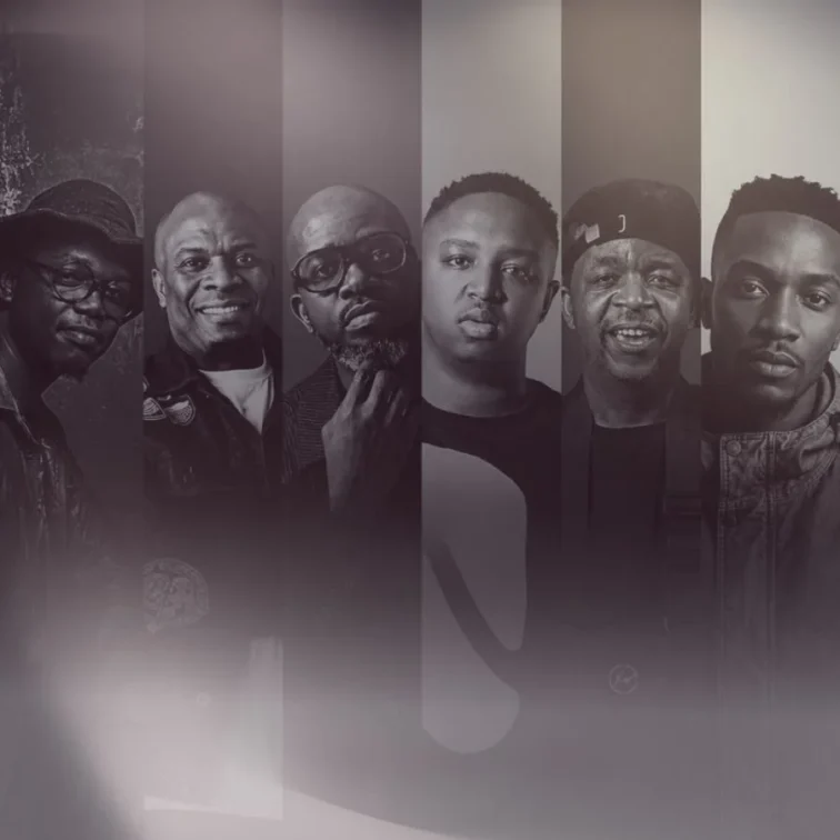 A collage of South Africa's most popular electronic music artists.