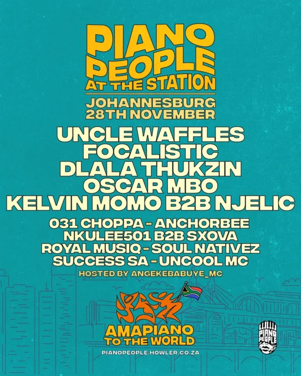 Piano People Johannesburg lineup graphic